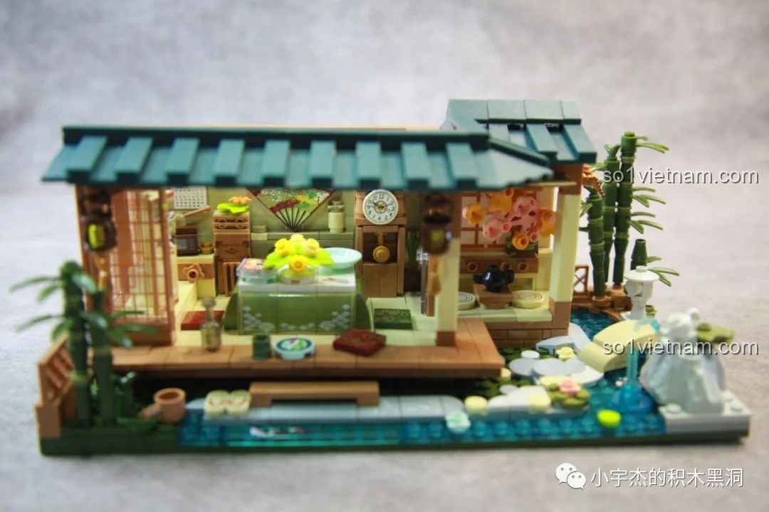 Các túi mảnh ghép của gói số 3 trong đồ chơi inbrixx 880018 Ngôi Nhà Nhật Bản Kumamon, chuẩn bị cho tầng lầu.