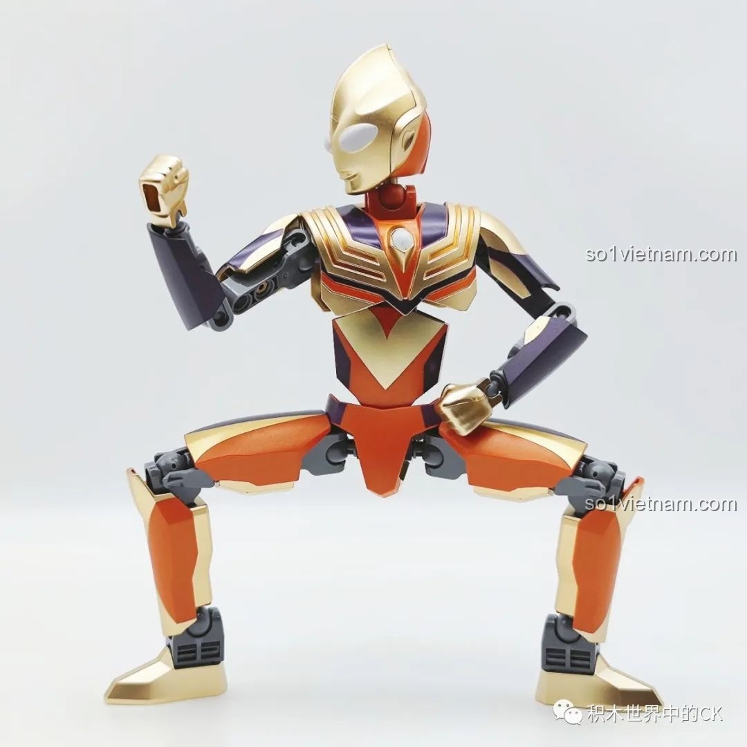 Tư thế quỳ gối đầy uy lực của Tiga Ultraman