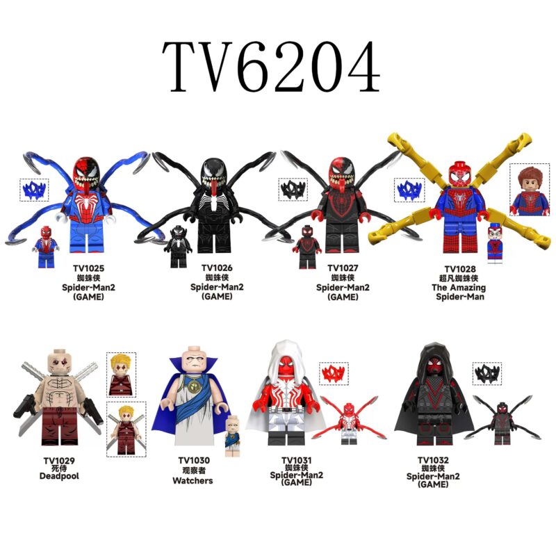 Bộ đồ chơi Người Nhện TV6204 chất lượng cao, đồ chơi mô hình Người Nhện giá tốt cho bé trai 8 tuổi.