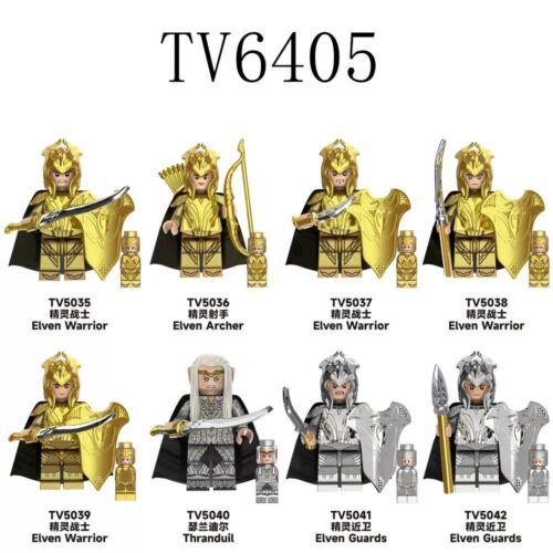 Bộ 8 Minifigure Chúa Tể Của Những Chiếc Nhẫn TV6405 chi tiết tinh xảo cho bé trai 8 tuổi, đồ chơi mô hình giá tốt