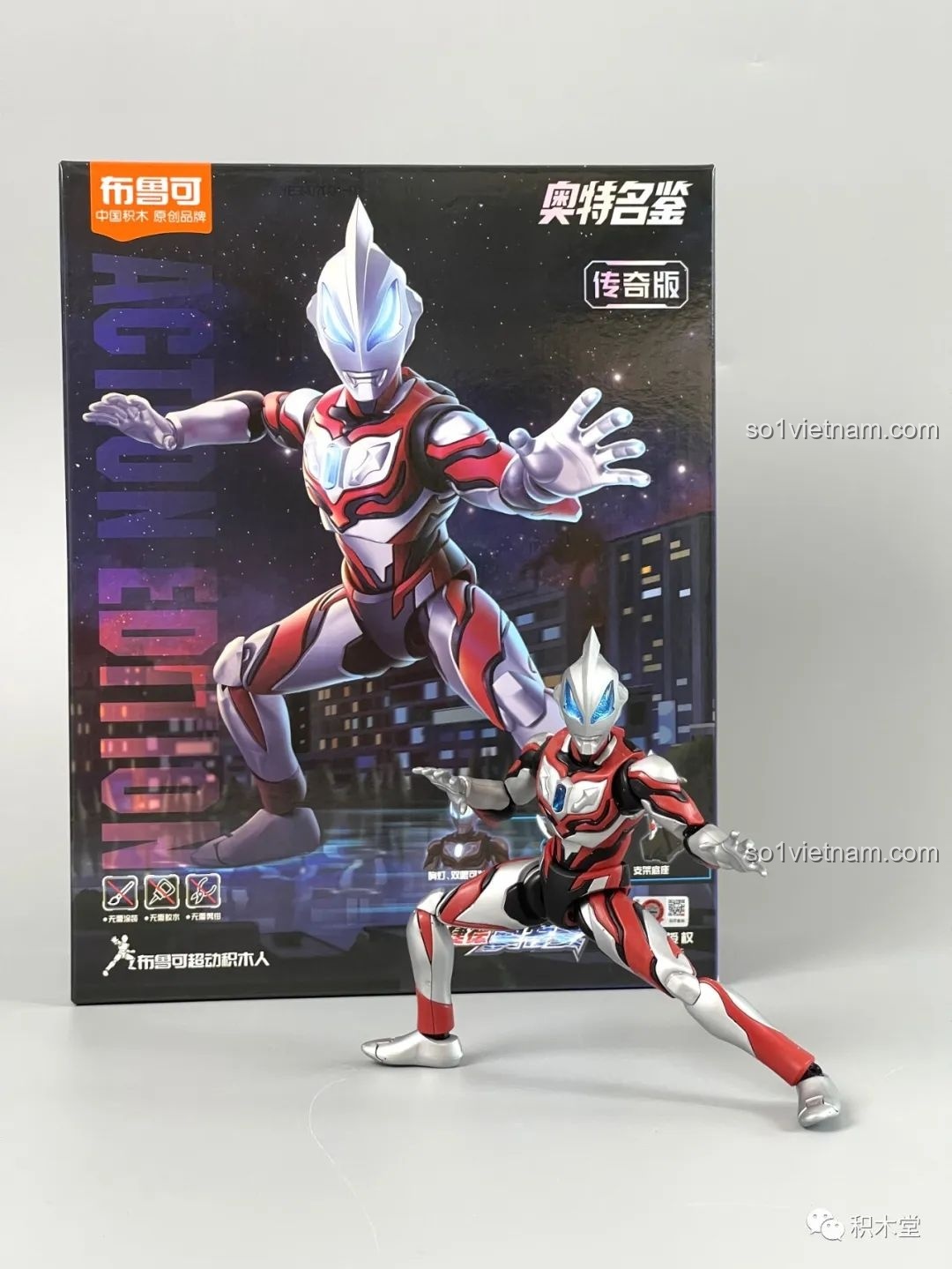 Các bộ phận chi tiết của mô hình lắp ráp Ultraman Geed 71219 BLOKEES