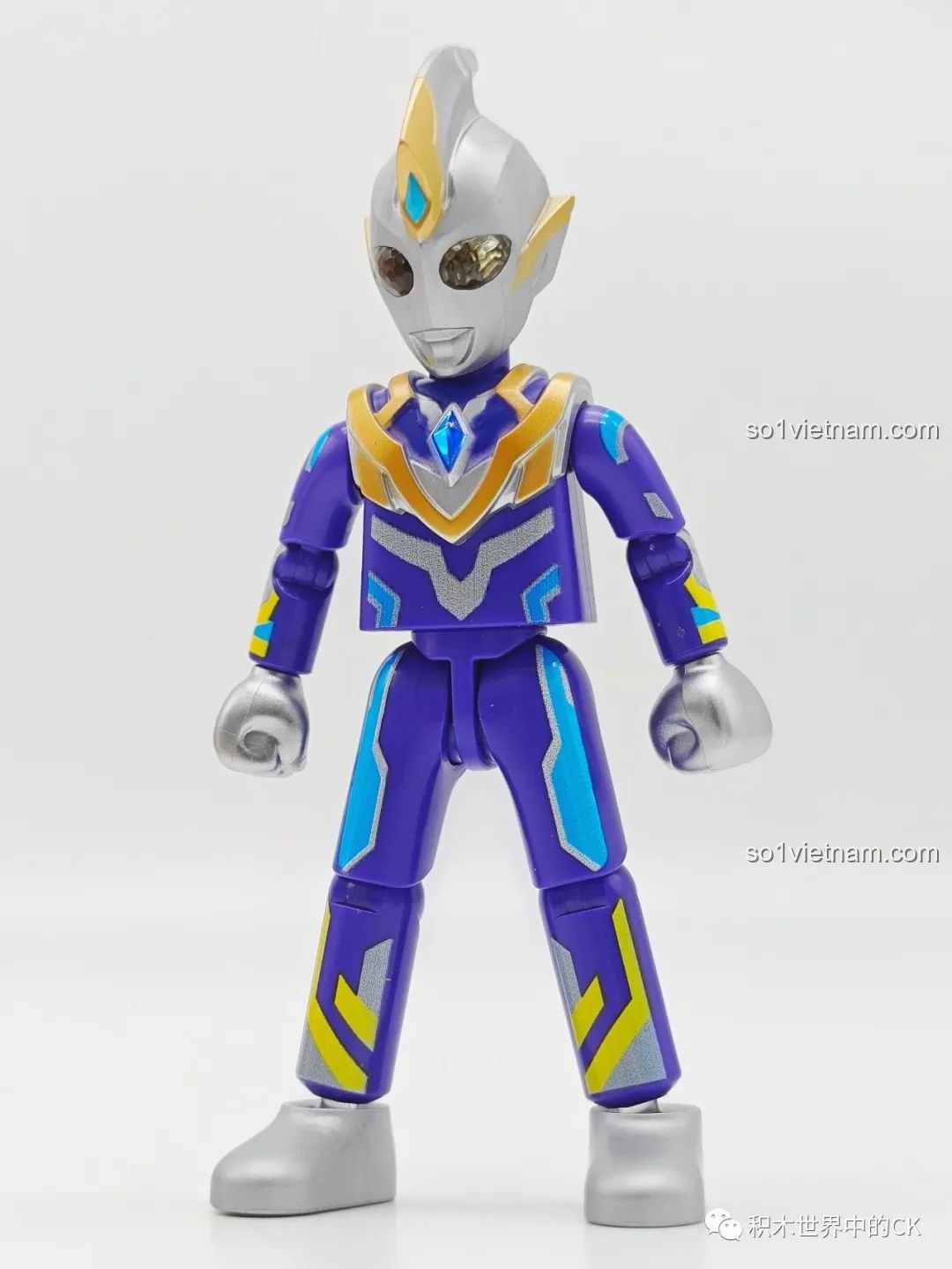 Mô hình Ultraman Tiga Flashing Form (Hidden Version) của BLOKEES nhìn từ phía sau