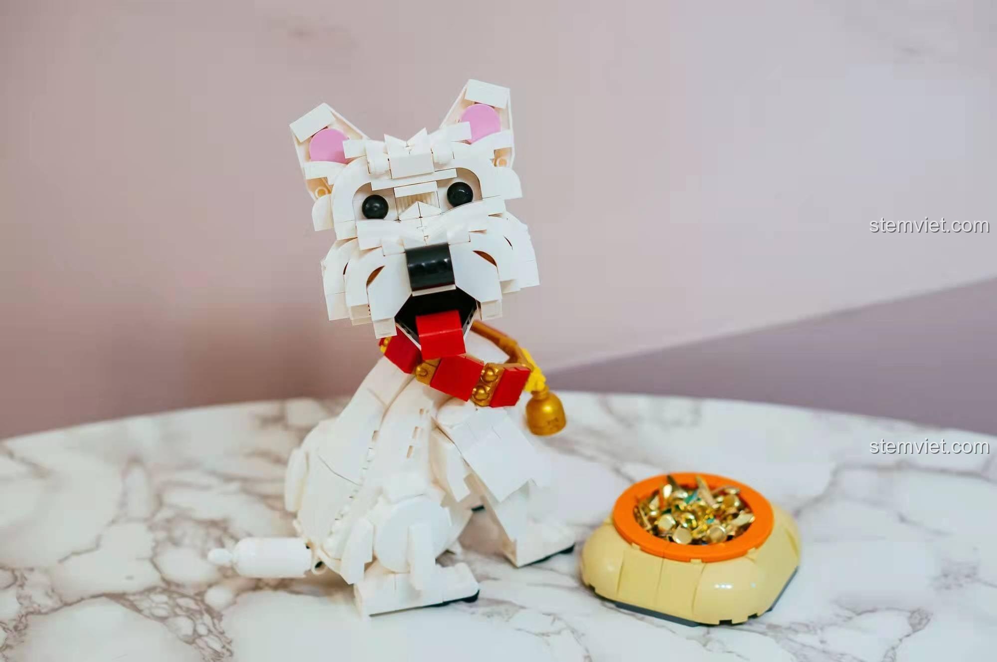 Chó Tây Phương Địa lắp ghép BR6003 của 万物可砌Brickable/BR