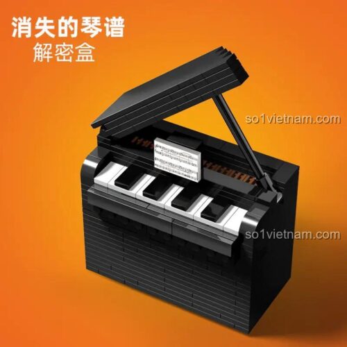 Hộp Giải Mã Piano Cơ 万物 W23, bộ lắp ghép piano cơ giải mã, đồ chơi mô hình piano cơ, đồ chơi giáo dục, puzzle, cơ chế giải mã độc đáo, cho bé trai 12 tuổi