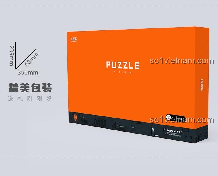 puzzle Hộp giải mã W53, hộp bí mật, hộp đựng đồ sáng tạo, đồ chơi mô hình cho con trai 14 tuổi, chất lượng cao