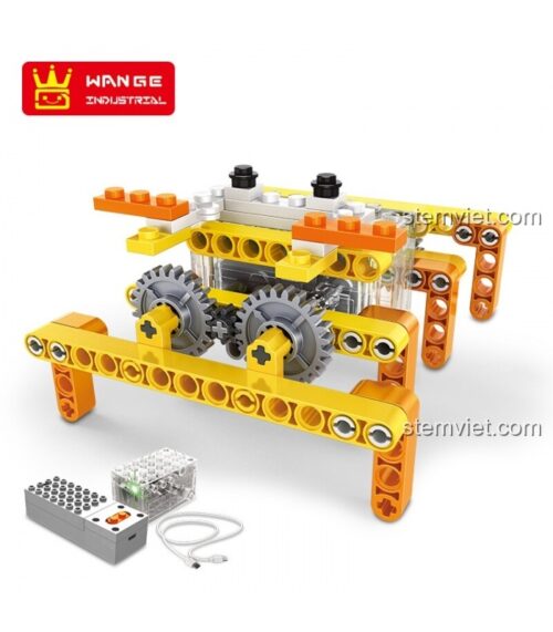 Mô hình Cua Robot 1206 WANGE sau khi lắp ráp, có động cơ và điều khiển từ xa, đồ chơi thông minh cho con trai.