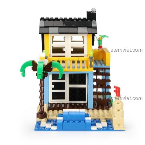 Đồ chơi xếp hình WANGE 3310 mô hình Ngôi nhà trên bãi biển, chất lượng cao, tương thích LEGO®.
