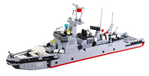 Hộp đồ chơi lắp ráp tàu chiến hải quân WANGE 3518 gồm 376 mảnh ghép, lựa chọn giá rẻ cho bé.