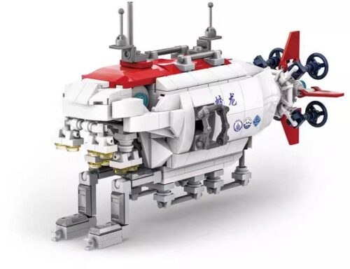 Mô hình lắp ráp tàu lặn thám hiểm biển sâu Giao Long WANGE 3521 cho bé trai 6 tuổi, chất lượng cao giá rẻ.