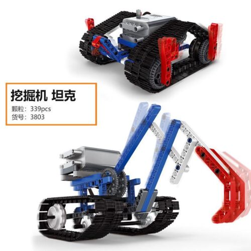 bộ lắp ráp WANGE 3803 Máy xúc Robot bánh xích, đồ chơi lắp ráp LIGAO 803 Mô hình máy xúc, bộ đồ chơi Dr.Luck 3 Mô hình robot bánh xích, đồ chơi lắp ráp cho con trai 6 tuổi, phát triển STEM, giá tốt