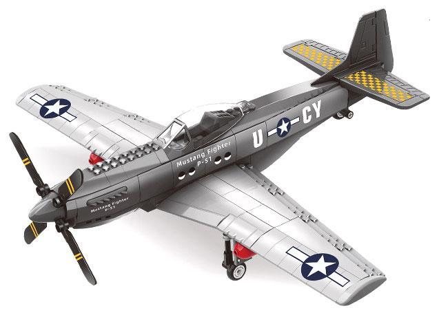 Bộ lắp ghép Máy bay chiến đấu P-51 Mustang WANGE 4006 chất lượng cao, đồ chơi mô hình máy bay quân sự P-51 cho bé trai 6 tuổi giá tốt.