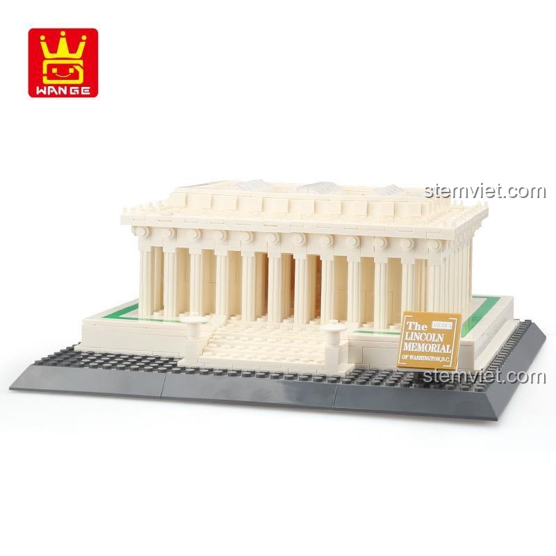 Mô hình Lincoln Memorial WANGE 4216 với logo WANGE
