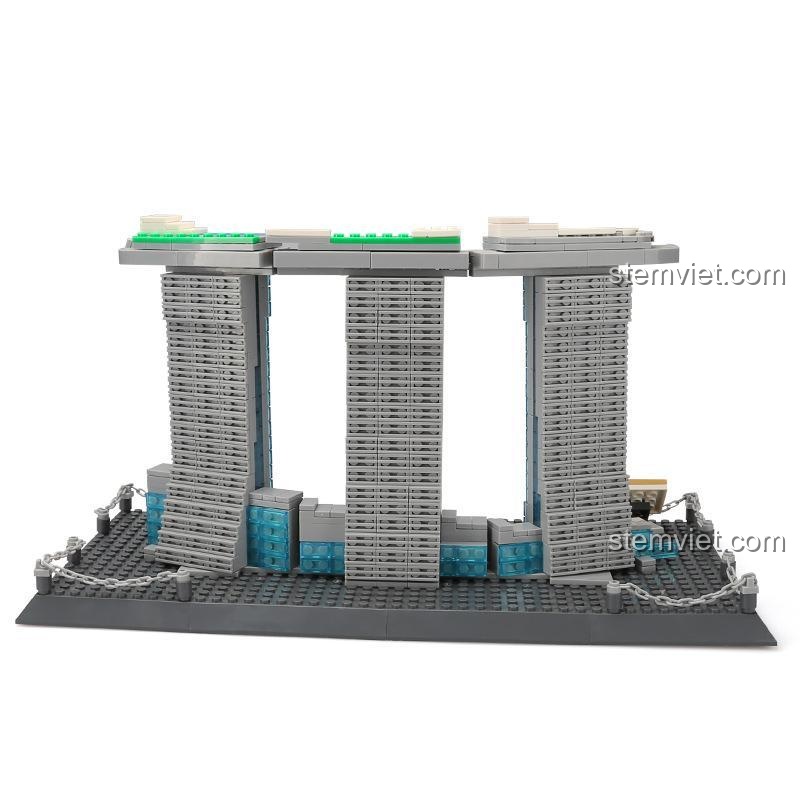 Khách sạn Marina Bay Sands Singapore WANGE 4217 Đồ chơi mô hình