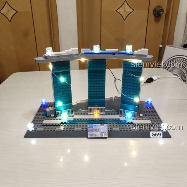 Khách sạn Marina Bay Sands Singapore WANGE 4217 Khối lắp ghép