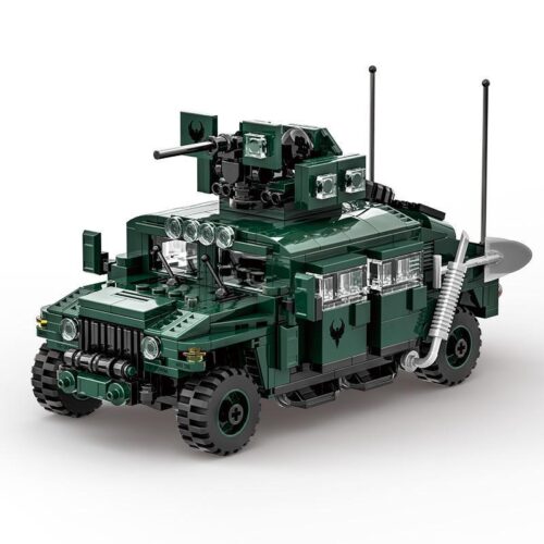 Bộ đồ chơi Xe Hummer quân sự WANGE 4513 màu xanh lá, mô hình xe bọc thép M1151 cho bé trai 6 tuổi, đồ chơi lắp ghép chất lượng cao giá tốt.