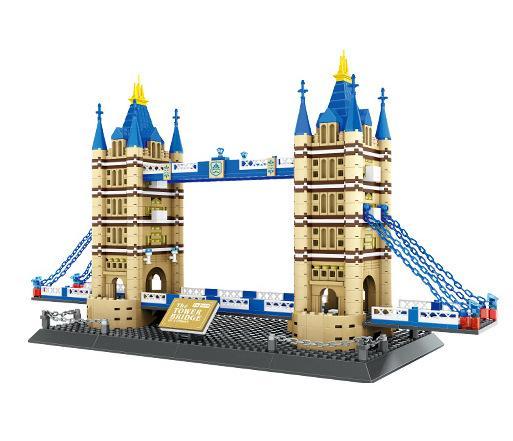 Bộ lắp ghép Cầu Tháp London WANGE 5215, đồ chơi mô hình kiến trúc nổi tiếng cho bé trai 6 tuổi, giá rẻ.