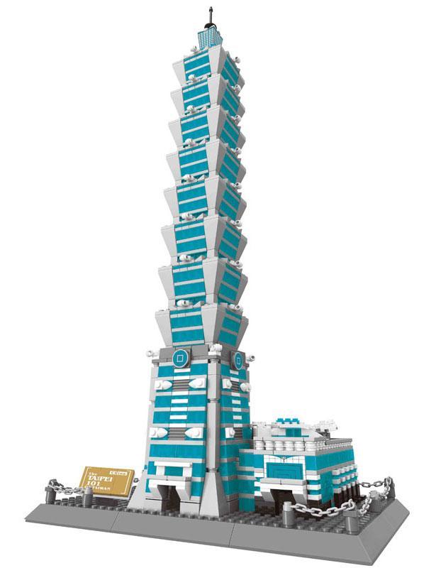 Bộ lắp ghép Tòa tháp Taipei 101 WANGE 5221, mô hình kiến trúc 1511 mảnh cho bé trai 6 tuổi, giá rẻ.