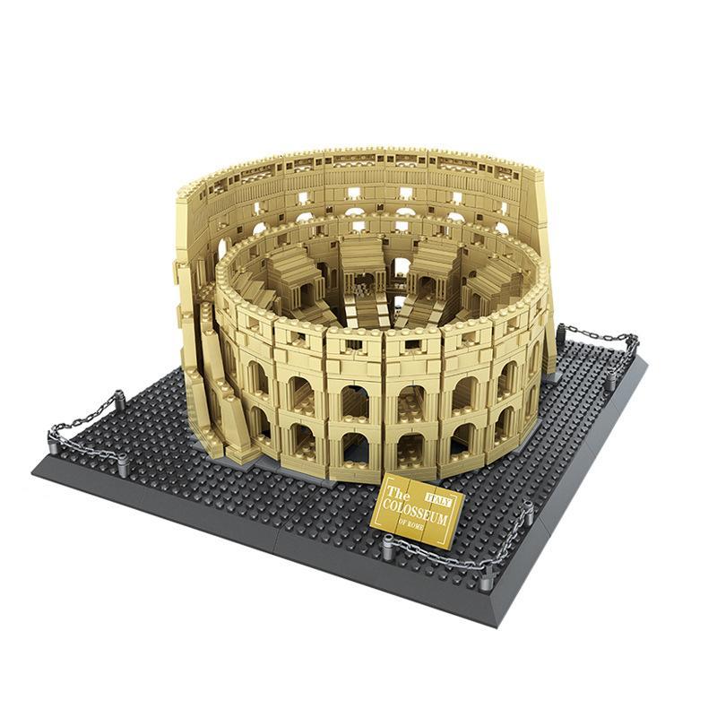 Bộ lắp ghép WANGE 5225 Đấu trường Colosseum La Mã, mô hình kiến trúc chi tiết cho bé trai 6 tuổi, giá tốt