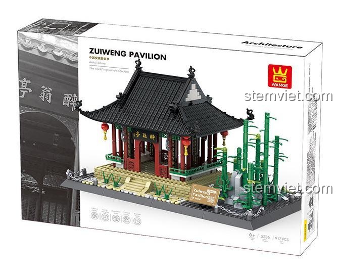 Hộp sản phẩm bộ xếp hình WANGE 5236 Túy Ông Đình, món quà ý nghĩa cho bé trai yêu thích lịch sử.