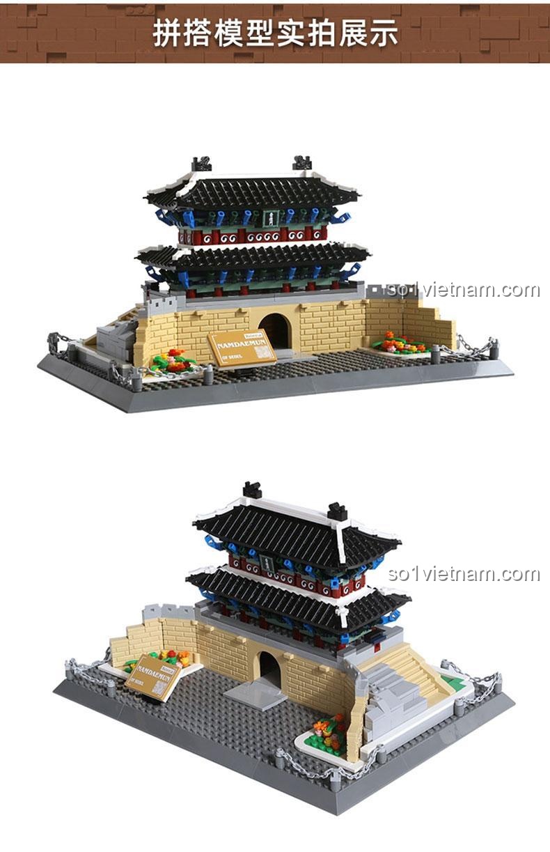 Mô hình Cổng Namdaemun Seoul Hàn Quốc Wange 5240 - Chi tiết