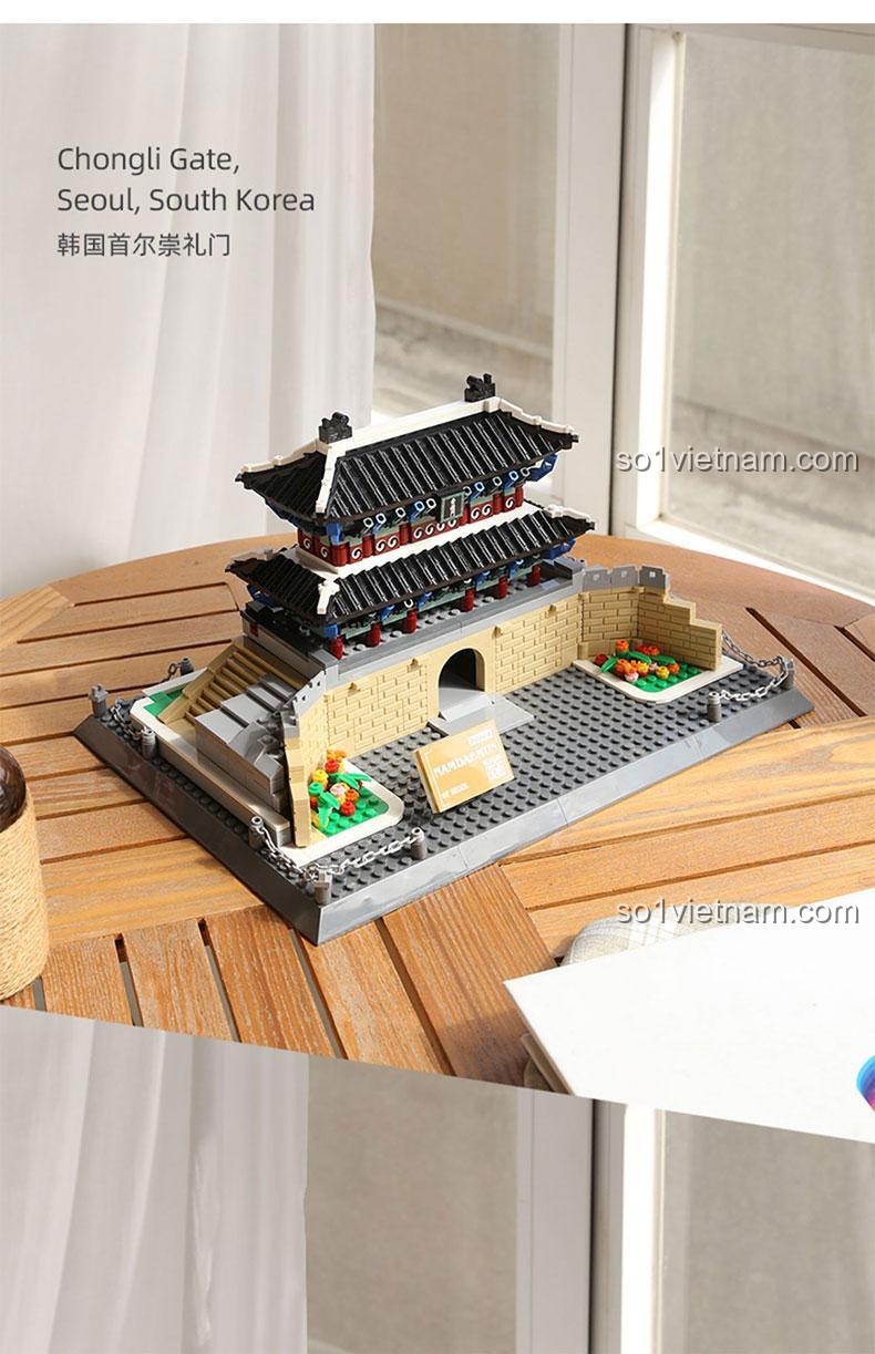 Mô hình Cổng Namdaemun Seoul Hàn Quốc Wange 5240 - Chi tiết