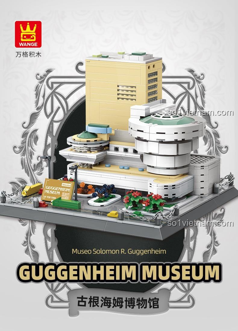 Kích thước mô hình Bảo tàng Guggenheim New York WANGE 5242