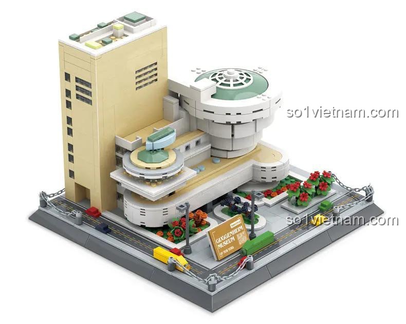 Bộ đồ chơi xây dựng WANGE 5242 Bảo tàng Guggenheim New York