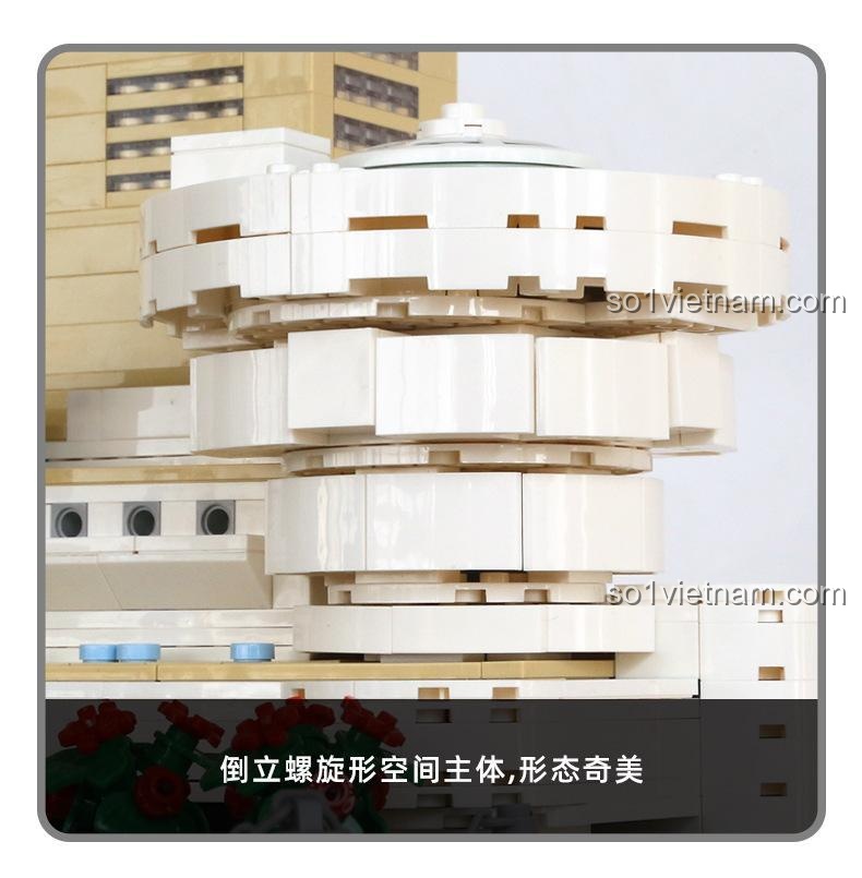 Mô hình Bảo tàng Guggenheim New York WANGE 5242 hoàn thiện trong không gian tự nhiên
