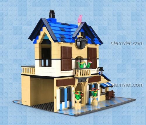 Đồ chơi mô hình WANGE 5311 Biệt Thự Đồng Quê Kiểu Pháp, bộ xếp hình 1298 mảnh cho bé gái.