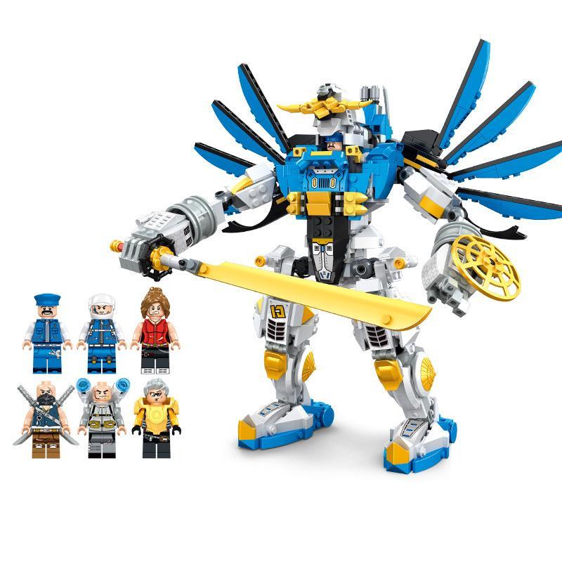 Robot Story WANGE 5669 - Bộ lắp ghép robot biến hình 3 dạng, 887 mảnh, 6 minifigures, phù hợp cho bé trai 6 tuổi trở lên, giá tốt