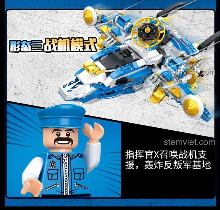 Robot Story WANGE 5669 - Bộ lắp ghép robot biến hình 3 dạng, 887 mảnh, 6 minifigures, phù hợp cho bé trai 6 tuổi trở lên, giá tốt