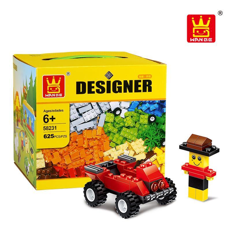 Hộp bộ lắp ghép sáng tạo WANGE 58231 với 625 mảnh ghép đa dạng màu sắc, đồ chơi lắp ráp tương thích LEGO® cho bé trai và bé gái 6 tuổi, giá tốt.