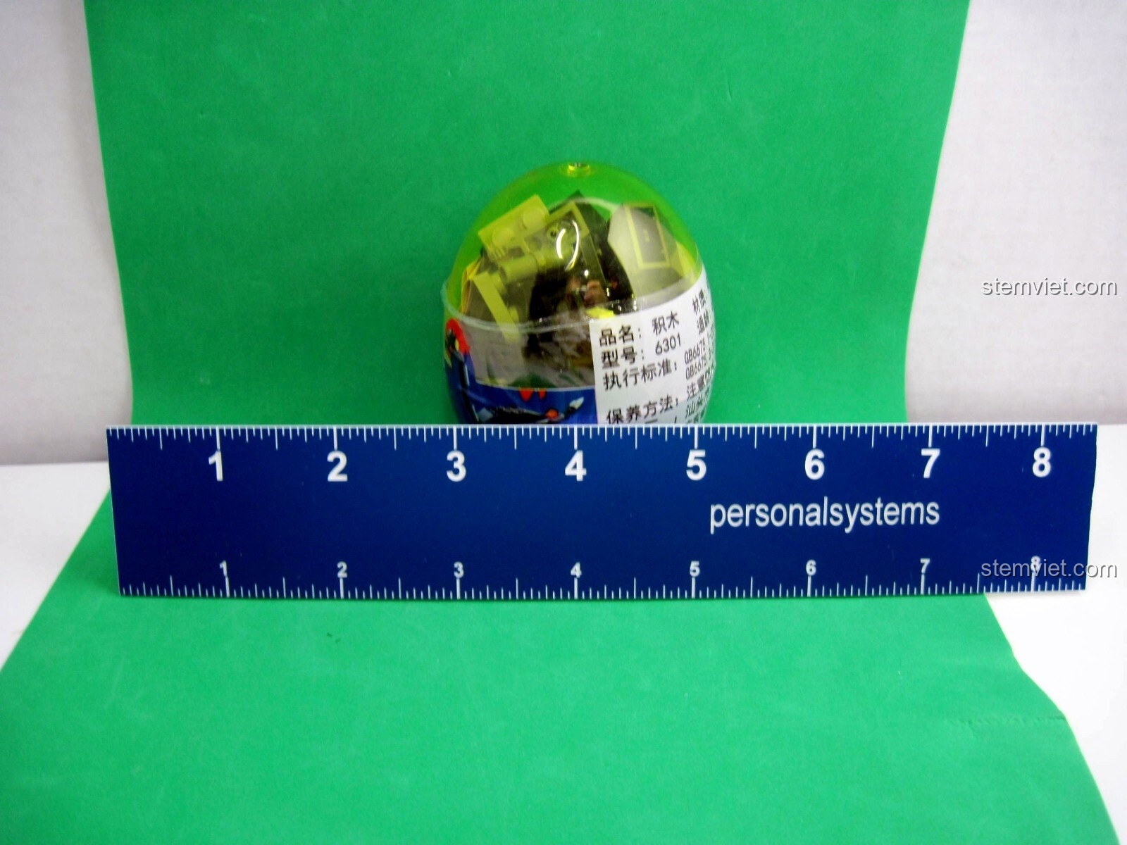 Kích thước thực tế của trứng đồ chơi khủng long WANGE 6301, món quà nhỏ xinh cho bé