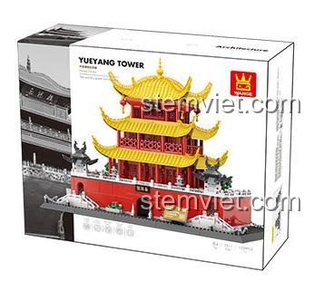 Hộp đồ chơi mô hình Tháp Nhạc Dương WANGE 7211, bộ lắp ghép 1229 chi tiết, quà tặng ý nghĩa cho bé trai và bé gái.