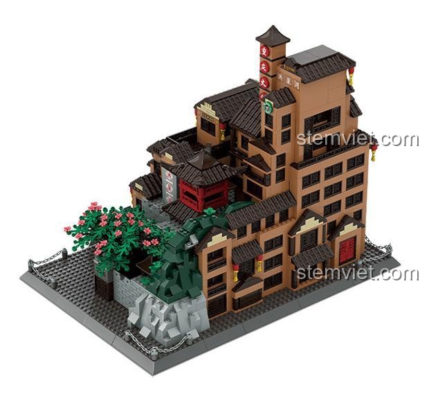 Đồ chơi mô hình WANGE 7213 Kiến trúc Trùng Khánh, chi tiết cao, chất lượng tốt, phù hợp phát triển tư duy sáng tạo cho trẻ 6 tuổi.