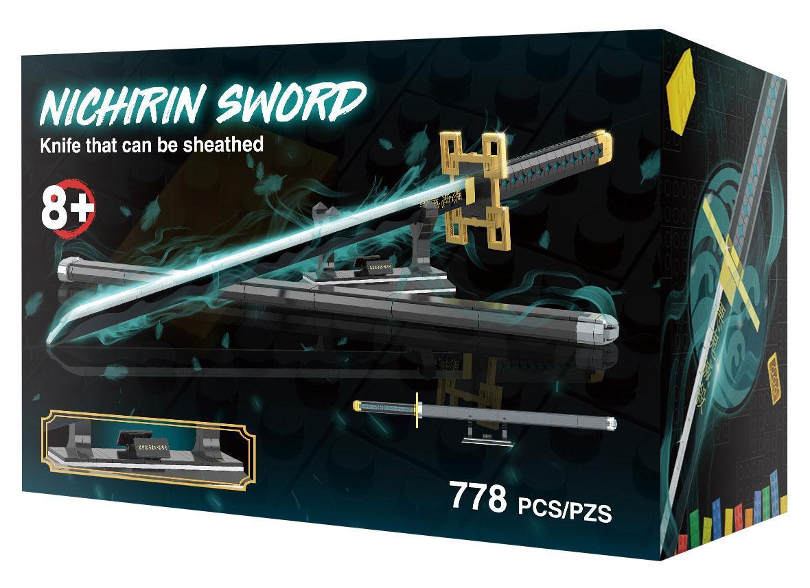Hộp đồ chơi mô hình We Game Coming 66018 Thanh Nhật Luân Kiếm của Hà Trụ Tokito Muichiro cho con trai 8 tuổi.