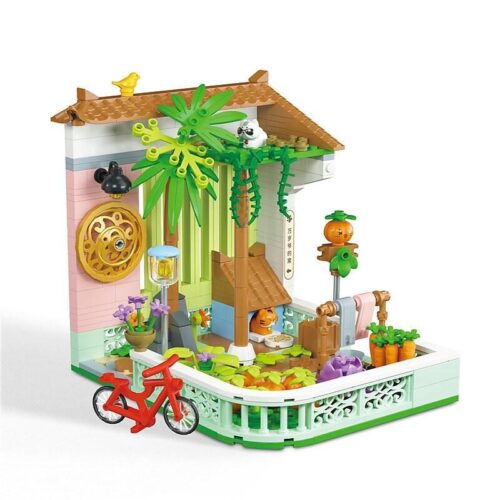 Bộ lắp ghép Sân nhỏ của bà ngoại Weile Chuangxiang 2071, mô hình cổ tích chi tiết tinh xảo, màu sắc tươi sáng, phù hợp bé gái 6 tuổi, giá tốt.