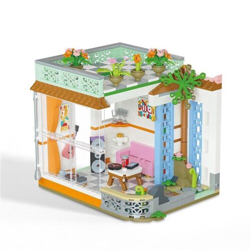 Bộ lắp ráp Phòng khách lười biếng Weile Chuangxiang 2072, đồ chơi mô hình Thị trấn cổ tích cho bé gái 6 tuổi, chất lượng cao, giá tốt