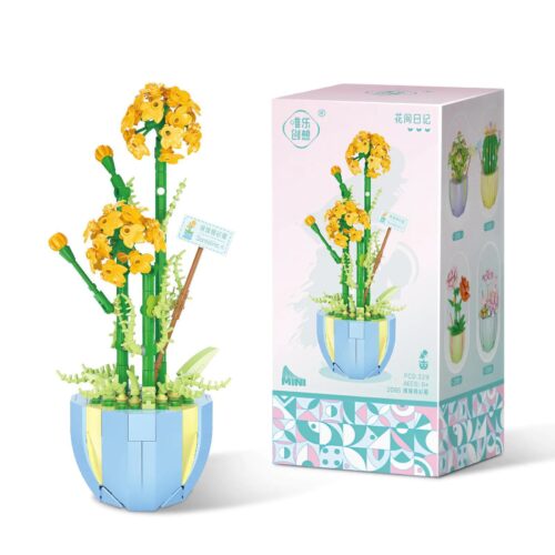 Bộ lắp ghép Cúc Bông Gòn giá tốt, mô hình hoa cúc bông gòn cho bé gái 6 tuổi, món quà tiết kiệm.