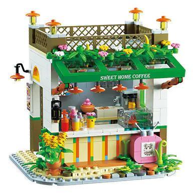 bộ lắp ghép Tiệm Cà Phê Ngọt Ngào Weile Chuangxiang WL2033, mô hình cửa hàng đồ ngọt đáng yêu, đồ chơi xây dựng cho bé gái 14 tuổi, giá tốt