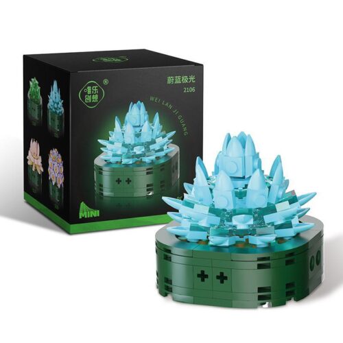 Bộ lắp ghép Chậu cây mọng nước Weile Creative 2106 ánh sáng cực quang, đồ chơi lắp ráp cây cảnh cho bé gái 6 tuổi giá tốt.