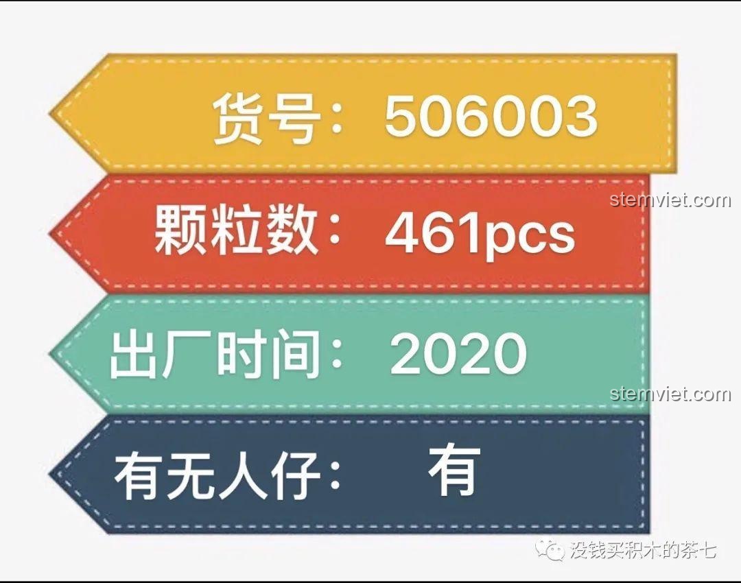 Kích thước thực tế bộ lắp ghép Wekki 506002 Vườn Thượng Uyển: Cảnh Xuân, đồ chơi mô hình 443 mảnh, tương thích LEGO®.