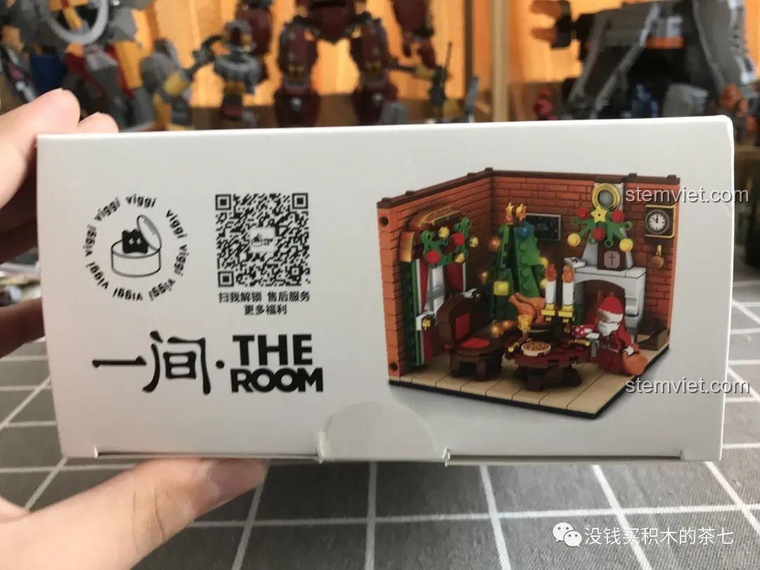 Hộp đồ chơi lắp ráp Wekki 506118, mặt bên của hộp, thể hiện thông tin sản phẩm và mã số, đồ chơi cho bé trai và bé gái 6 tuổi.