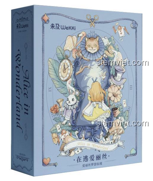 Hộp đồ chơi lắp ráp Wekki 506172 Mô hình sách Alice, chất liệu nhựa ABS an toàn, đồ chơi giáo dục sáng tạo cho bé gái 6 tuổi.