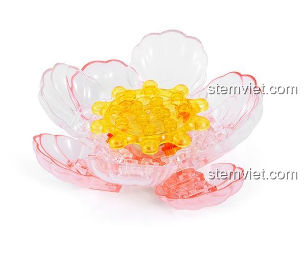 Đế Đèn Hoa Phù Dung Phát Sáng Wekki 516034, bộ lắp ghép Đế Đèn Hoa Phù Dung, đồ chơi mô hình Đế trưng bày BrickHeadz, có đèn LED, đế xoay, cho bé gái 6 tuổi, giá tốt