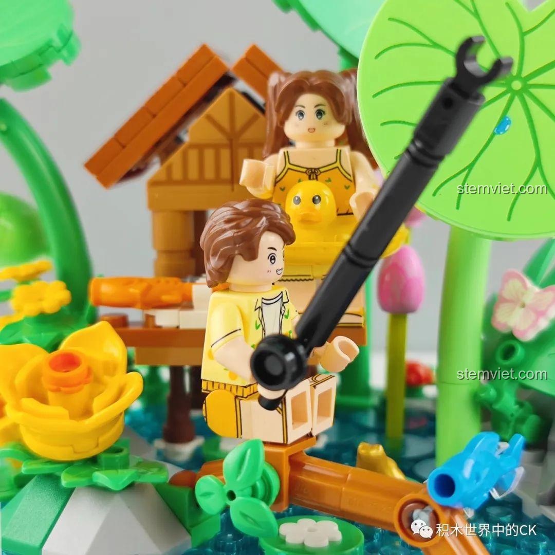 Mô hình Wekki mùa xuân nhìn từ phía sau.