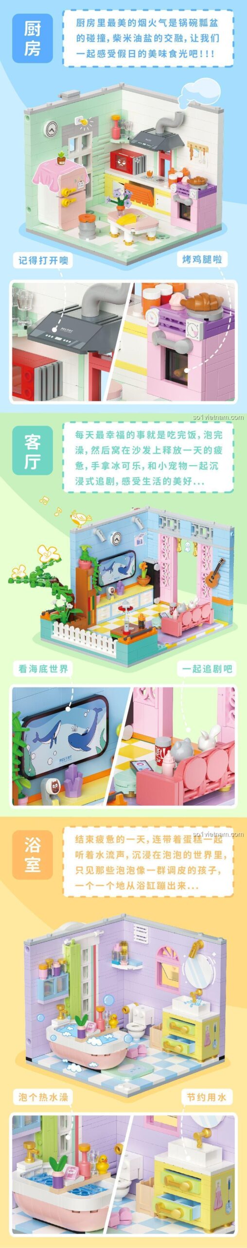 Hộp sản phẩm bộ lắp ghép Bạch Dương Tiểu Trúc 2