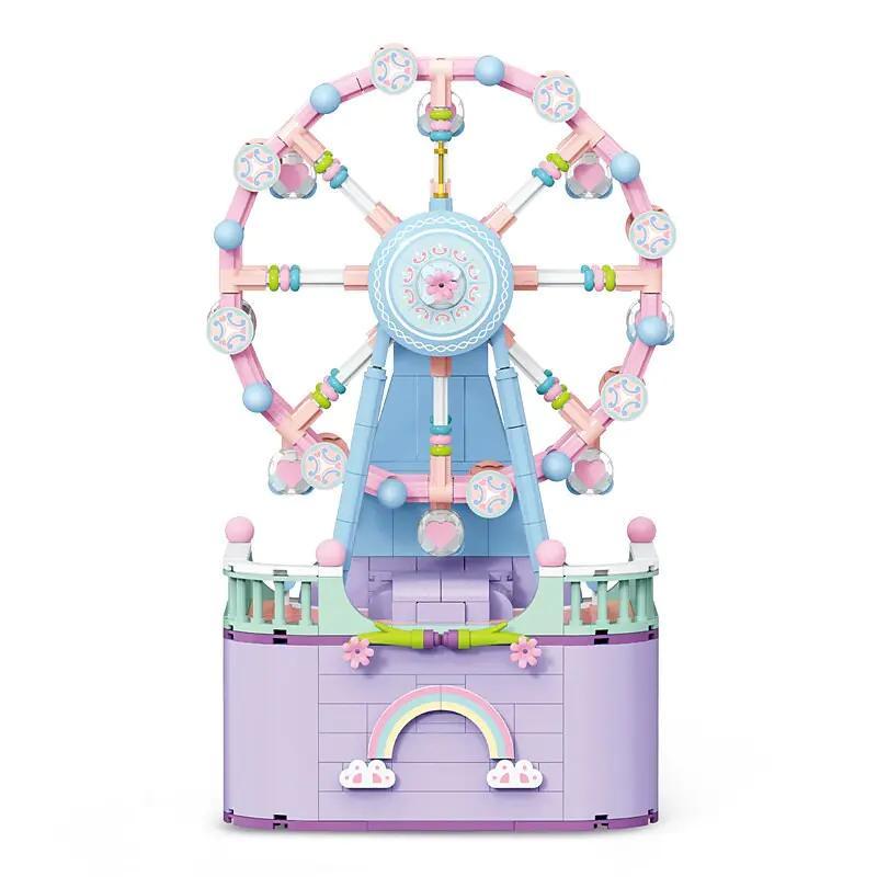 Mô hình Hộp nhạc Vòng quay Ferris Wele Creative 3002, đồ chơi mô hình Hộp nhạc Vòng quay Ferris, cho bé gái 6 tuổi