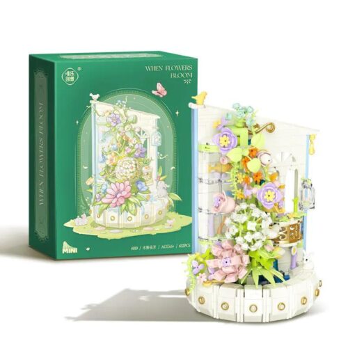 bộ lắp ghép Thủy Tạ Hoa Khai, đồ chơi mô hình hoa nở Wele Creative 6010, phù hợp bé gái 6 tuổi, giá tốt