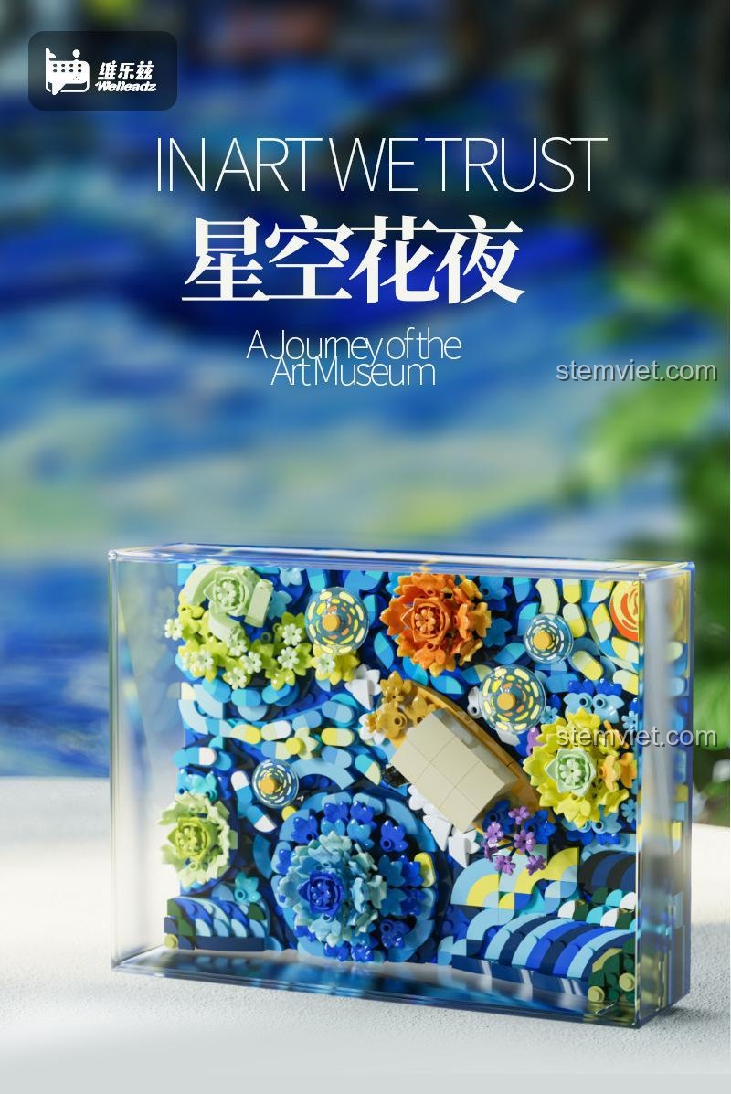 Bộ lắp ghép Welleadz 3101, một hành trình vào bảo tàng nghệ thuật ngay tại nhà.